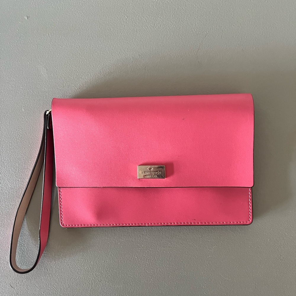 Kate Spade Pink Leather Wristlet